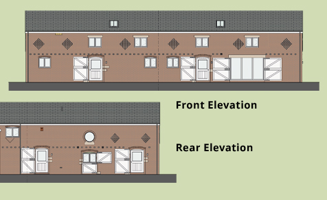 Lower Hall Barns Elevation Barn 1